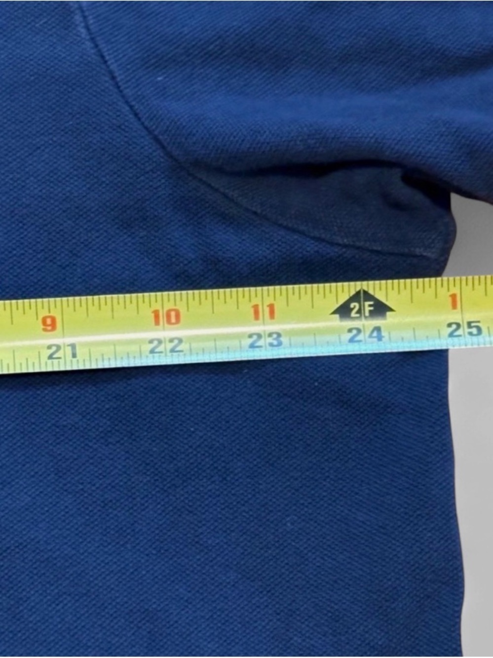 Polo by Ralph Lauren Men’s Navy Polo with Bright Yellow Pony Y2K - Picture 7 of 10